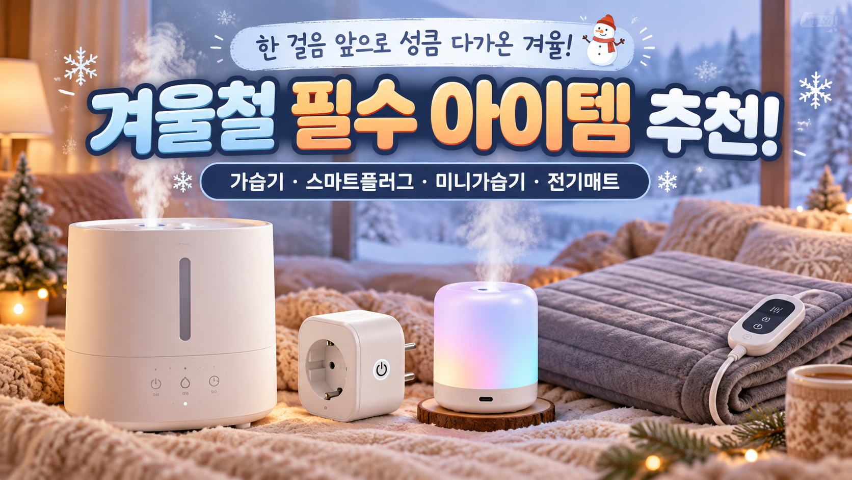 겨울철 필수 아이템 추천 홈스타일링